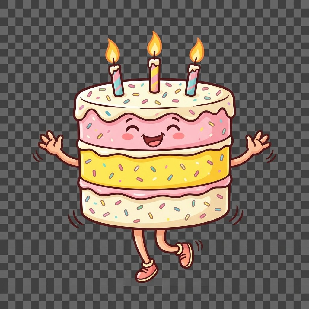 Dancing birthday cake
